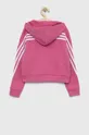 Παιδική μπλούζα adidas G FI 3S ροζ