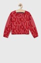Παιδική μπλούζα Tommy Hilfiger με μοτίβο ροζ KG0KG07125.PPYX