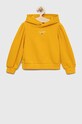 Dětská mikina Tommy Hilfiger s kapucí žlutá KG0KG07046.PPYX