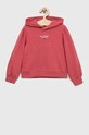 Dětská mikina Tommy Hilfiger s kapucí růžová KG0KG07046.PPYX