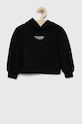 Dětská mikina Tommy Hilfiger s kapucí černá KG0KG07046.PPYX