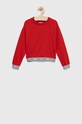 Παιδική μπλούζα Tommy Hilfiger με ελαστάν κόκκινο KG0KG07135.PPYX