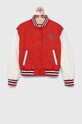 Detská bunda bomber Tommy Hilfiger bomber červená KG0KG07138.PPYX