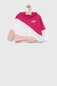 Puma bluza copii PUMA POWER Cat Hoodie TR G print violet 67354864.PPYX