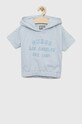 Guess t-shirt bawełniany dziecięcy aplikacja niebieski J3GQ00.KA6R3.PPYX