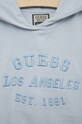 Dziewczynka Guess t-shirt bawełniany dziecięcy J3GQ00.KA6R3.PPYX niebieski