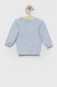 Бавовняний светр для немовлят United Colors of Benetton блакитний