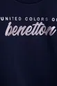 Παιδική βαμβακερή μπλούζα United Colors of Benetton σκούρο μπλε