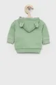 Βαμβακερή μπλούζα μωρού United Colors of Benetton πράσινο