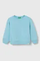 niebieski United Colors of Benetton bluza dziecięca Dziewczęcy