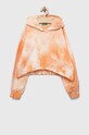 United Colors of Benetton bluza dziecięca z kapturem pomarańczowy 3XU5C202G.G.SEASONAL