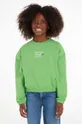 зелений Дитяча кофта Tommy Hilfiger Для дівчаток