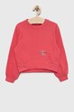 Calvin Klein Jeans bluza dziecięca aplikacja różowy IG0IG01932.PPYX