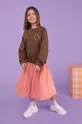 brązowy Coccodrillo bluza dziecięca Dziewczęcy