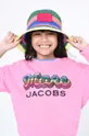 ροζ Παιδική βαμβακερή μπλούζα Marc Jacobs Για κορίτσια