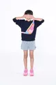granatowy Marc Jacobs bluza bawełniana dziecięca Dziewczęcy