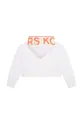 Παιδική βαμβακερή μπλούζα Michael Kors λευκό