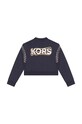 Michael Kors bluza bawełniana dziecięca R15191.114.150 granatowy SS23