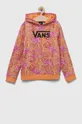 Παιδική βαμβακερή μπλούζα Vans ROSE CAMO PRINT HOODIE CYCLAMEN πορτοκαλί