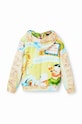 DÍVKA Dětská bavlněná mikina Desigual Bugs Bunny 23SGSK05 žlutá