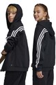 Detská mikina adidas U FI 3S FZ HR6317 čierna