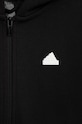 Detská mikina adidas U FI 3S FZ čierna HR6317