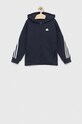 Дитяча кофта adidas U FI 3S FZ HR6318 темно-синій SS23