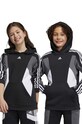adidas bluza dziecięca U 3S CB HOODIE wzorzyste czarny IB2810