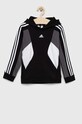 adidas bluza dziecięca U 3S CB HOODIE IB2810 czarny SS23