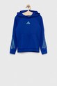 adidas bluza dziecięca U TI HOODIE z kapturem niebieski IC7492