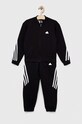 Dětská tepláková souprava adidas U FI 3S TGTH HR6290 černá SS23
