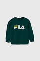 Detská mikina Fila s elastanom zelená FAK0121