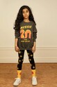 Mini Rodini hanorac de bumbac pentru copii print negru 2312012599