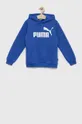niebieski Puma bluza dziecięca ESS Big Logo Hoodie FL B Dziecięcy