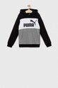 Dětská mikina Puma ESS Colorblock Hoodie TR B potisk černá 84908201.PPYX