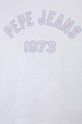 Chłopiec Pepe Jeans longsleeve bawełniany dziecięcy Paullete PG502955 biały