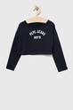 Pepe Jeans longsleeve din bumbac pentru copii Paullete print bleumarin PG502955