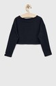 Pepe Jeans longsleeve din bumbac pentru copii Paullete PG502955 bleumarin SS23