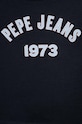 Băieți Pepe Jeans longsleeve din bumbac pentru copii Paullete PG502955 bleumarin