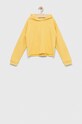 Dětská bavlněná mikina Pepe Jeans s kapucí žlutá PG581269