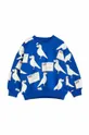 niebieski Mini Rodini bluza bawełniana dziecięca Dziecięcy