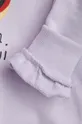 fialová Detská bavlnená mikina Mini Rodini