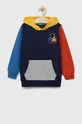 σκούρο μπλε Παιδική βαμβακερή μπλούζα United Colors of Benetton Παιδικά
