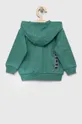 Детская хлопковая кофта United Colors of Benetton зелёный