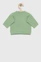 Βαμβακερή μπλούζα μωρού United Colors of Benetton πράσινο
