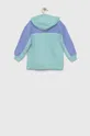 Otroški bombažen pulover United Colors of Benetton turkizna