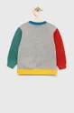 Παιδική βαμβακερή μπλούζα United Colors of Benetton γκρί