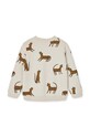 Liewood bluza bawełniana dziecięca LW17218 beżowy AW24