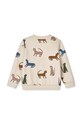 Liewood bluza bawełniana dziecięca LW17218 beżowy AW24