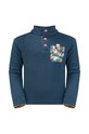 Jack Wolfskin bluza copii VILLI BUTTON FLEECE K imprimeu bleumarin 1609951.New
